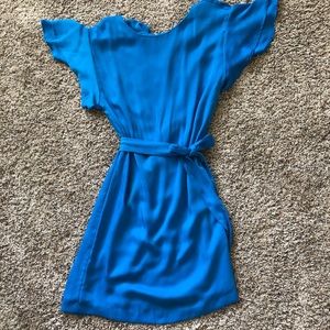 Electric blue chiffon dress from H&M